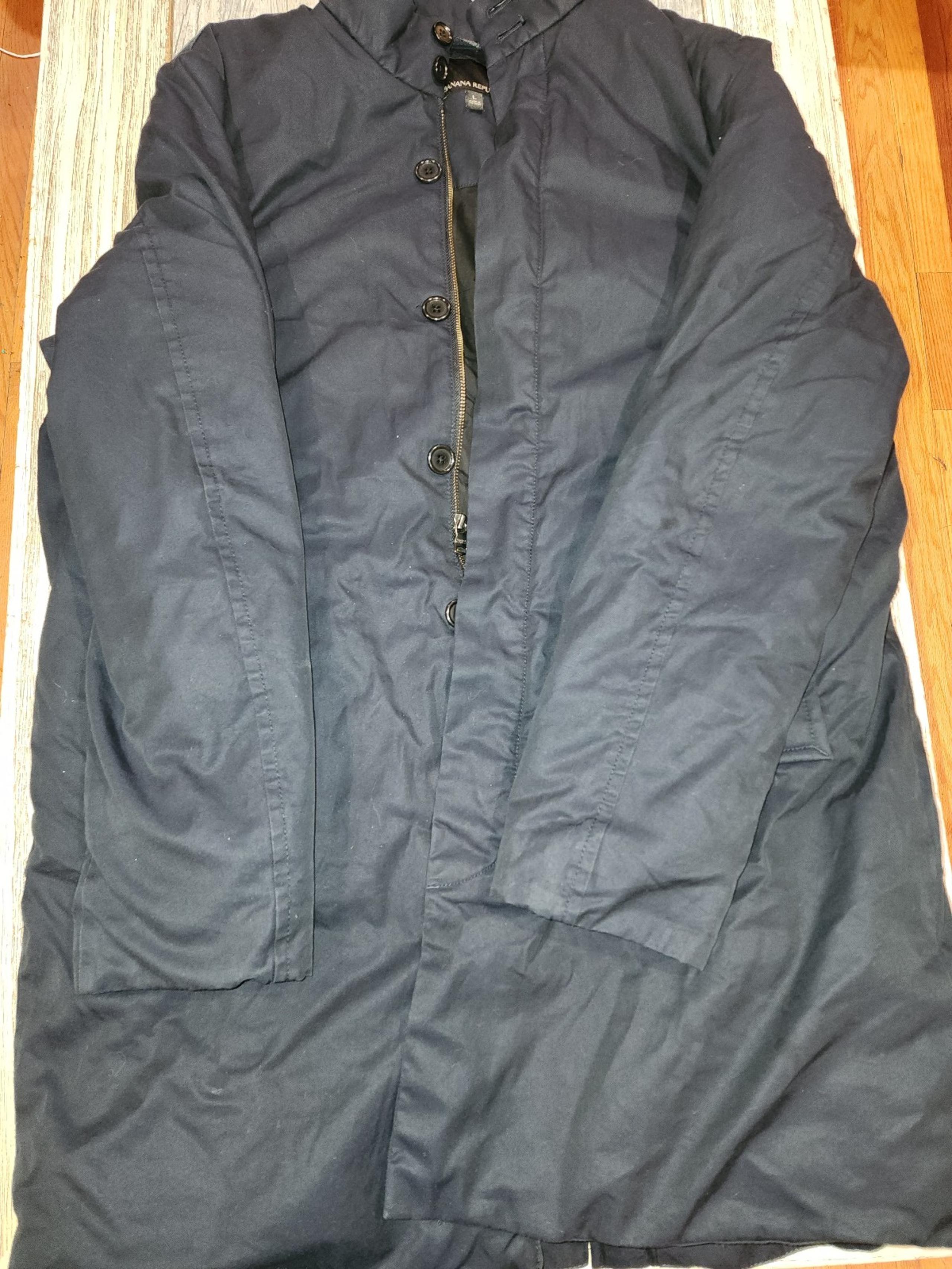 mens Banana Republic Water-Resistant Parka sz lg