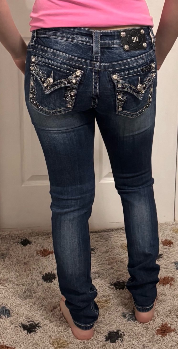 Miss me dark blue skinny jeans