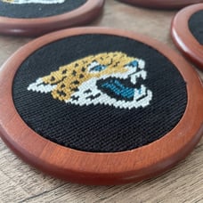 NEW NIB Smathers & Branson NFL Jacksonville Jaguars Football coaster set - gift