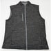 Johnnie O Vest Mens Size Large Black Tahoe Two way full zip Pockets outdoor golf