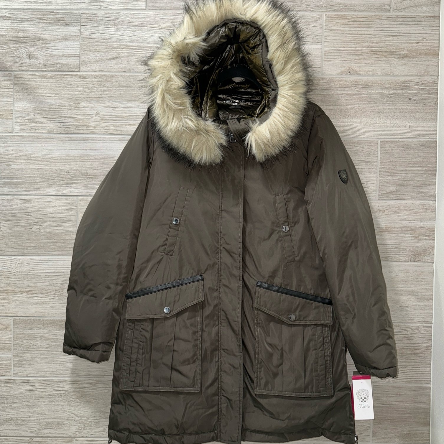 Vince Camuto Women's Medium Warm Winter Parka Jacket Puffer Flawed but NWT