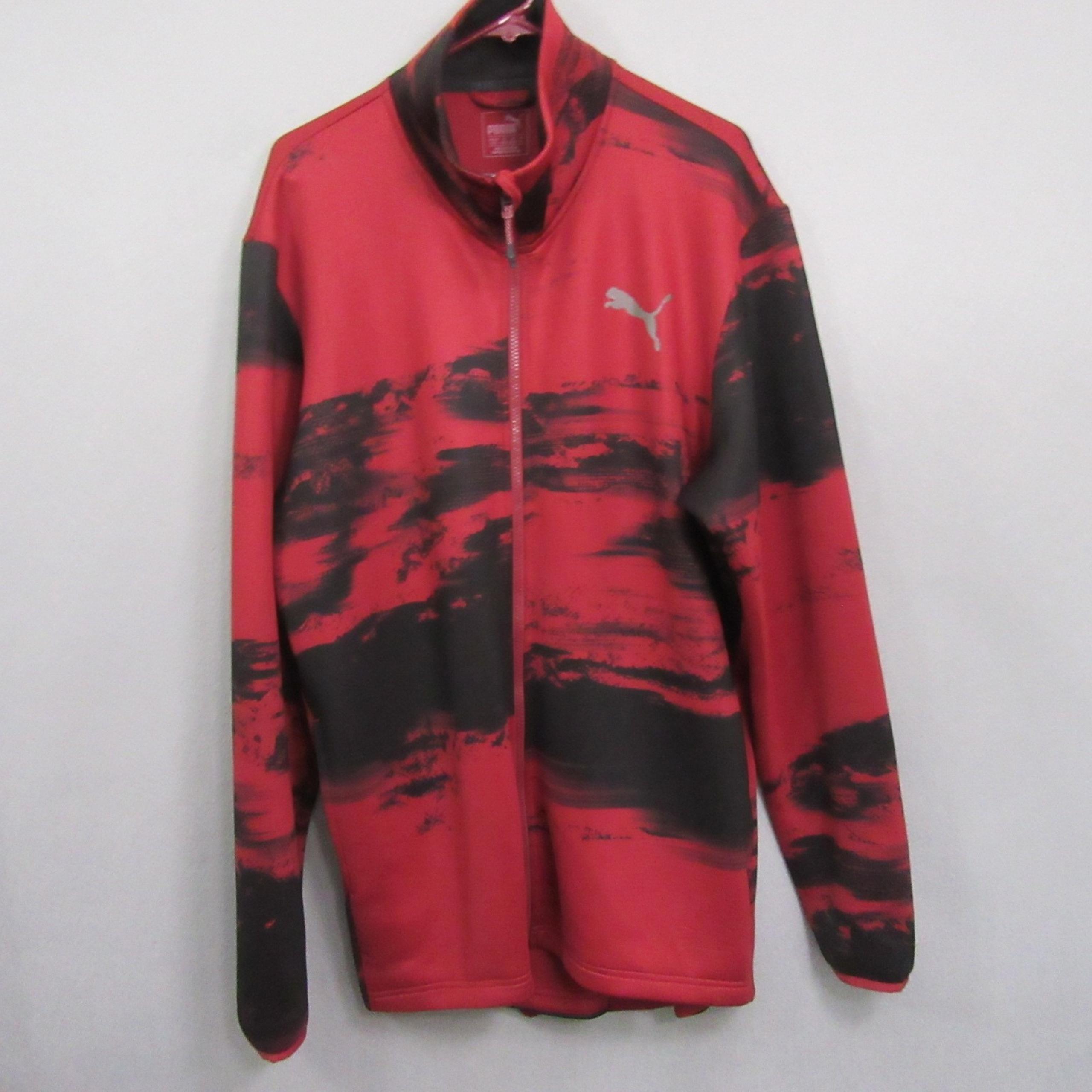 Mens Full Zip Jacket XL Red Active Training Nocturnal Energy - PUMA