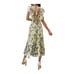 Barok Paris Dress Floral Ruffle midi size Small S