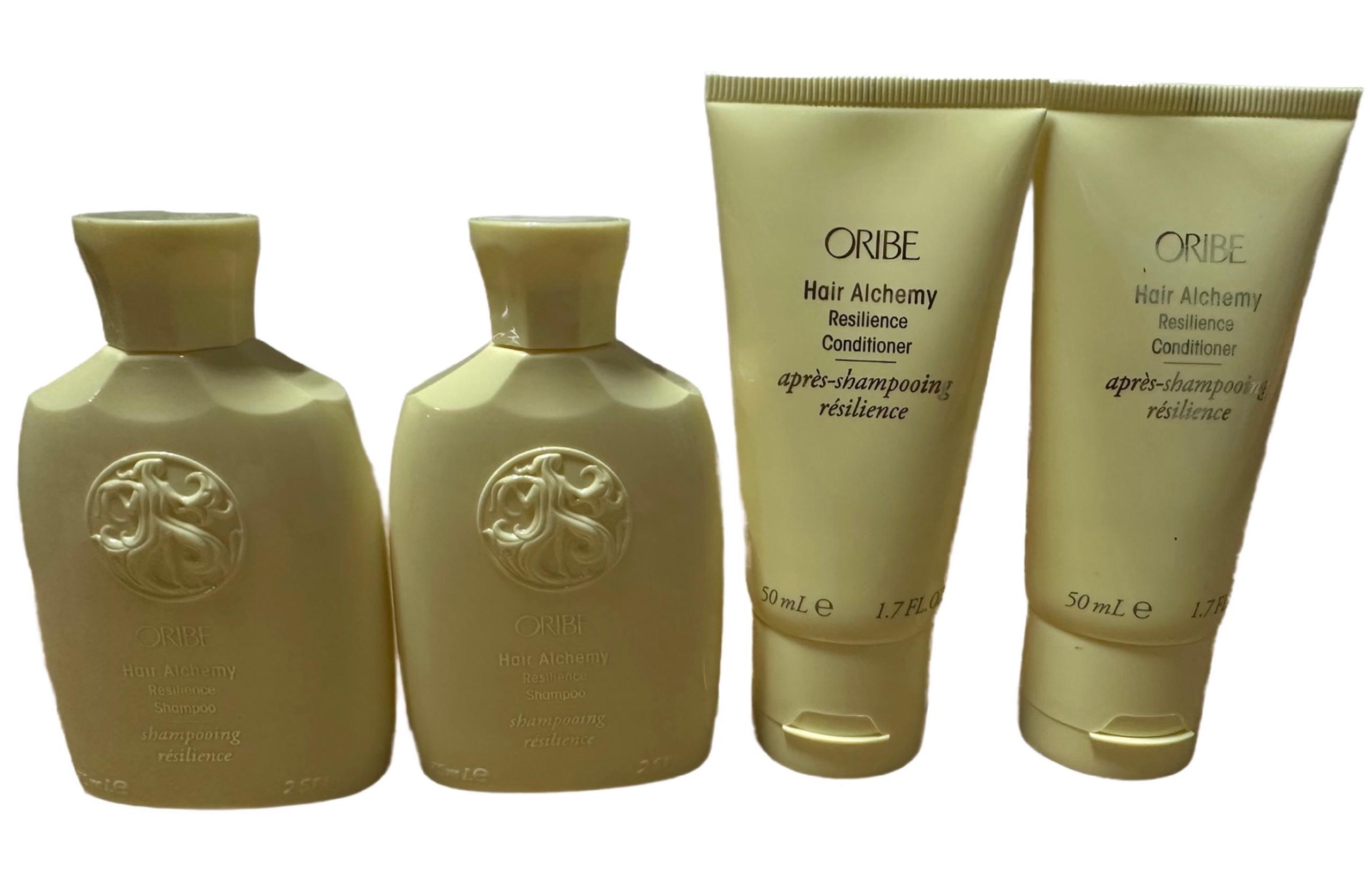 Oribe Hair Alchemy TWO Shampoo 2.5 Oz & TWO Conditioner 1.7 Oz Travel SET