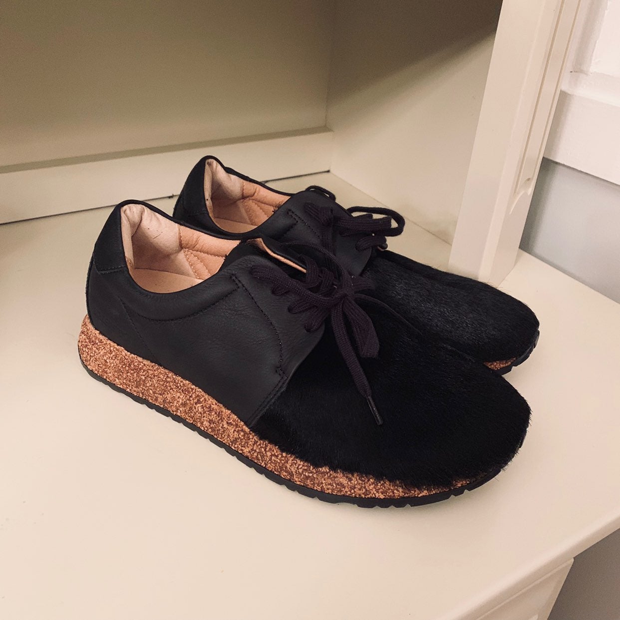 NEW Birkenstock Wrigley 42 Calf Hair
