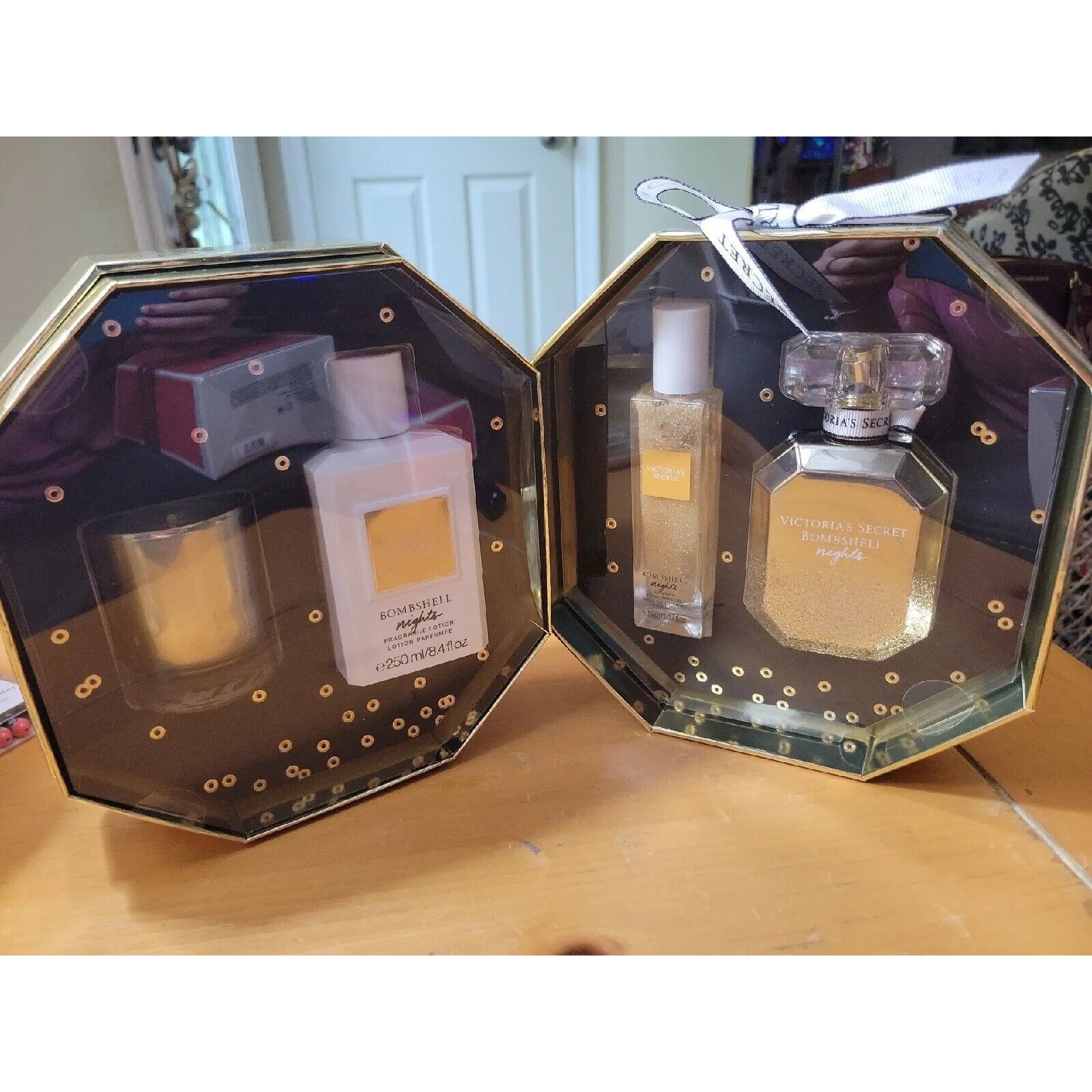 Victoria's Secret BOMBSHELL NIGHTS Gift Set Perfume Lotion Candle Shimmer Oil