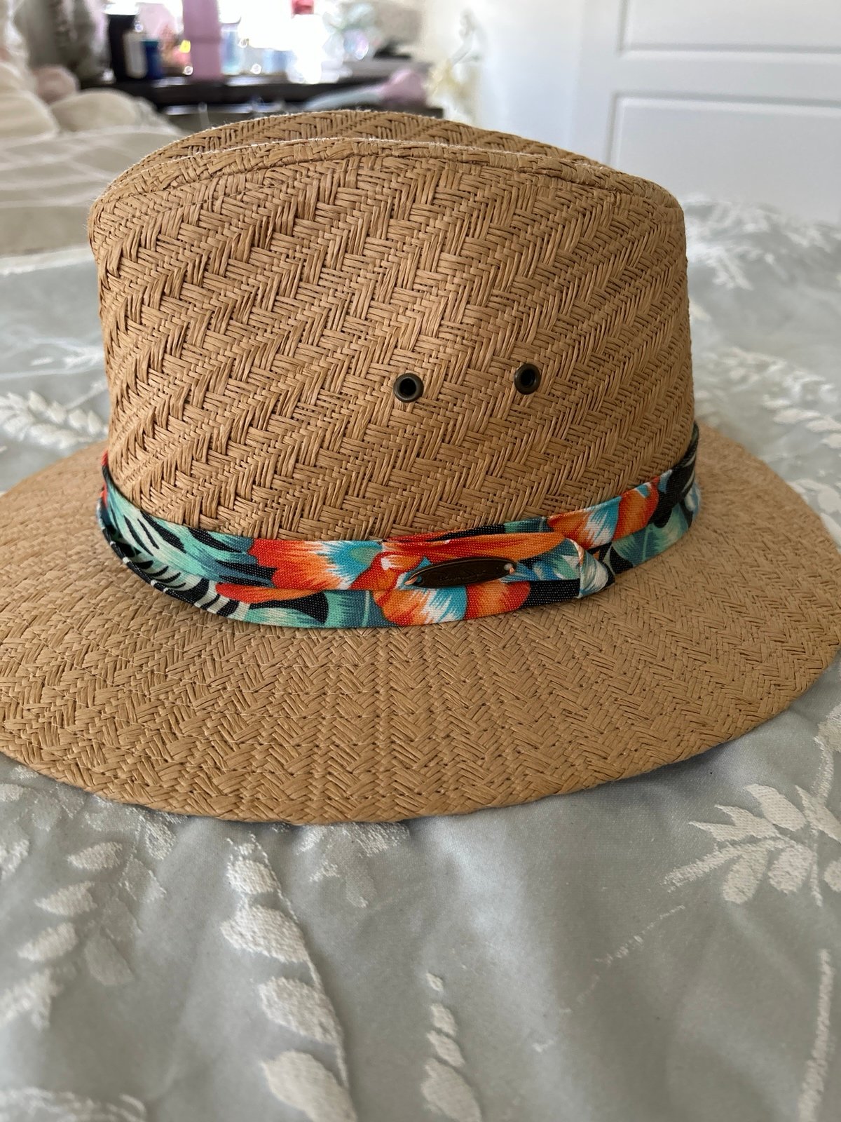 Panama Jack Sun Safari Hat Mens M Used SUNPJ163B-NAT Natural