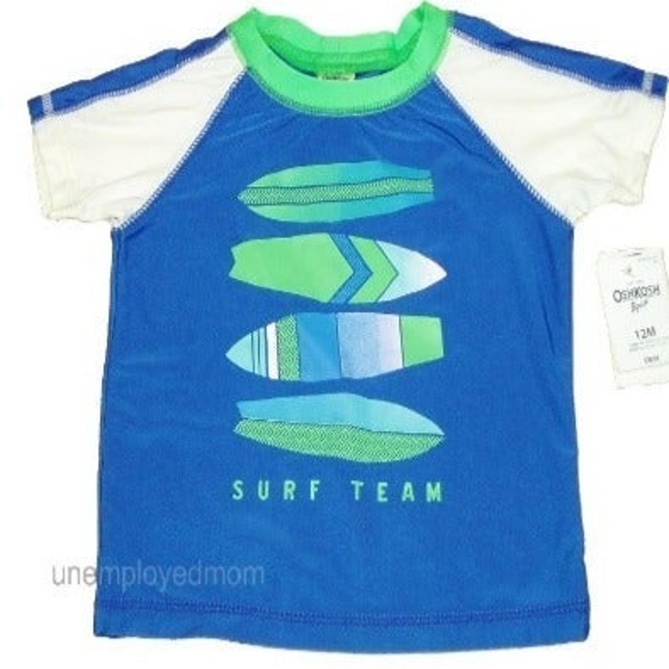 12M OshKosh Boy Surf Team Rash Guard Top
