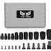 25Pcs Torx Bit Socket Set 13 Star Socket Bits & 12 Female E Torx Sockets