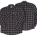 NWT Dixxon Flannel Co Boswells Plaid Windowpane Button Front Shirt Shacket Sz S