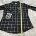 NWT Dixxon Flannel Co Boswells Plaid Windowpane Button Front Shirt Shacket Sz S