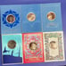 Franklin Mint 1970's Christmas Card Lot of 14 With Coins