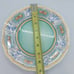 6 Le Cadeaux Melamine Yellow Blue Scalloped Floral Salad Dessert Plates 9”
