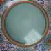 6 Le Cadeaux Melamine Yellow Blue Scalloped Floral Salad Dessert Plates 9”