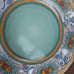 6 Le Cadeaux Melamine Yellow Blue Scalloped Floral Salad Dessert Plates 9”