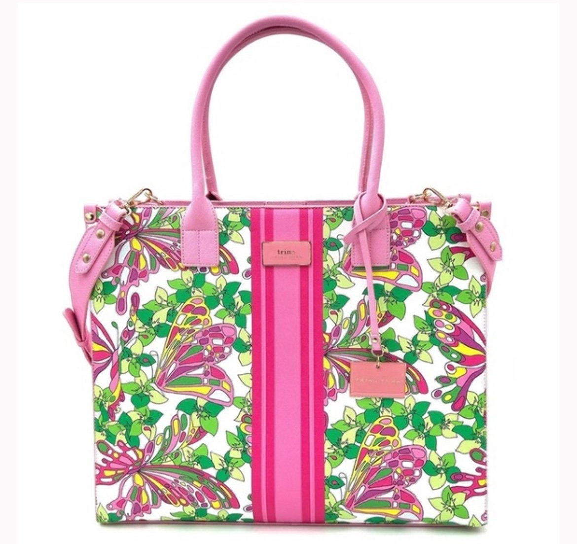 Trina Turk Butterfly Tote w/Adjustable Strap - NWT