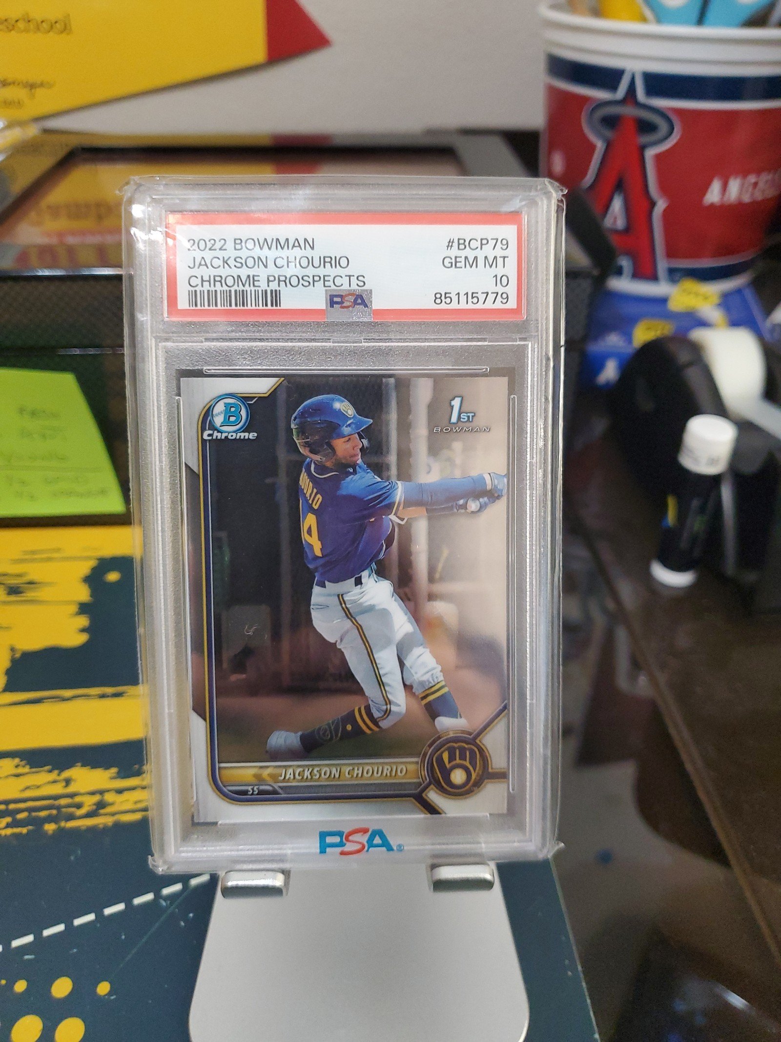 2022 Bowman Chrome 1st Jackson Chourio PSA 10