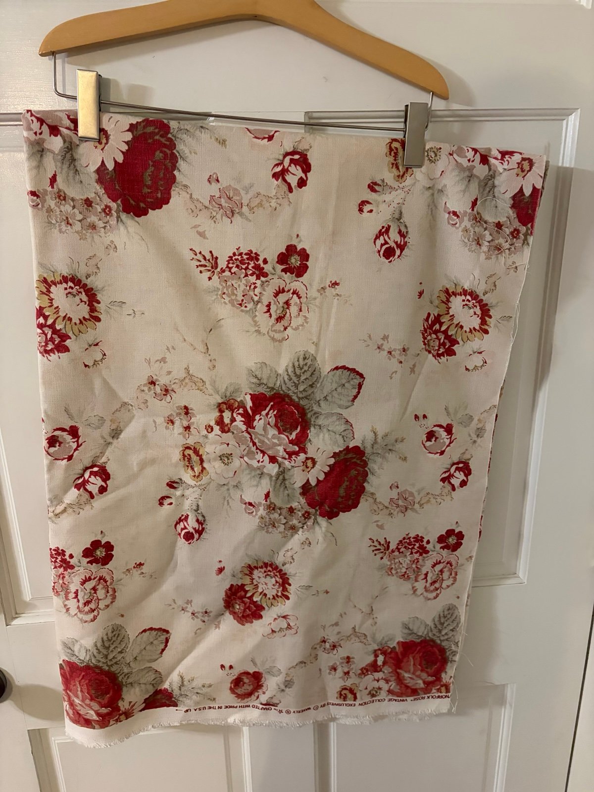 Waverly Norfolk Rose Vintage Collection Decorator Fabrics Lot Cottagecore Shabby