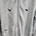 Victorias Secret PINK Gray Dog Pattern Zip Onsie Super Soft XS/S - Very Good Con