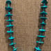 Vintage Turquoise Nugget Heishi Native American Navajo Necklace