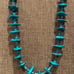 Vintage Turquoise Nugget Heishi Native American Navajo Necklace