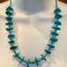 Vintage Turquoise Nugget Heishi Native American Navajo Necklace