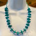 Vintage Turquoise Nugget Heishi Native American Navajo Necklace