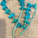 Vintage Turquoise Nugget Heishi Native American Navajo Necklace