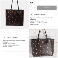 Coach Dance party mice print City tote