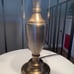 Tiffany Style Table Lamp Gold Stained Glass Crystal Beans Vintage H28*W15