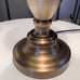 Tiffany Style Table Lamp Gold Stained Glass Crystal Beans Vintage H28*W15