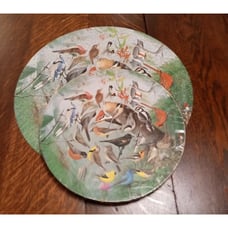 FAMILIAR BIRDS Springbok William Dilger Puzzle Round Circular Complete 500+ Pcs