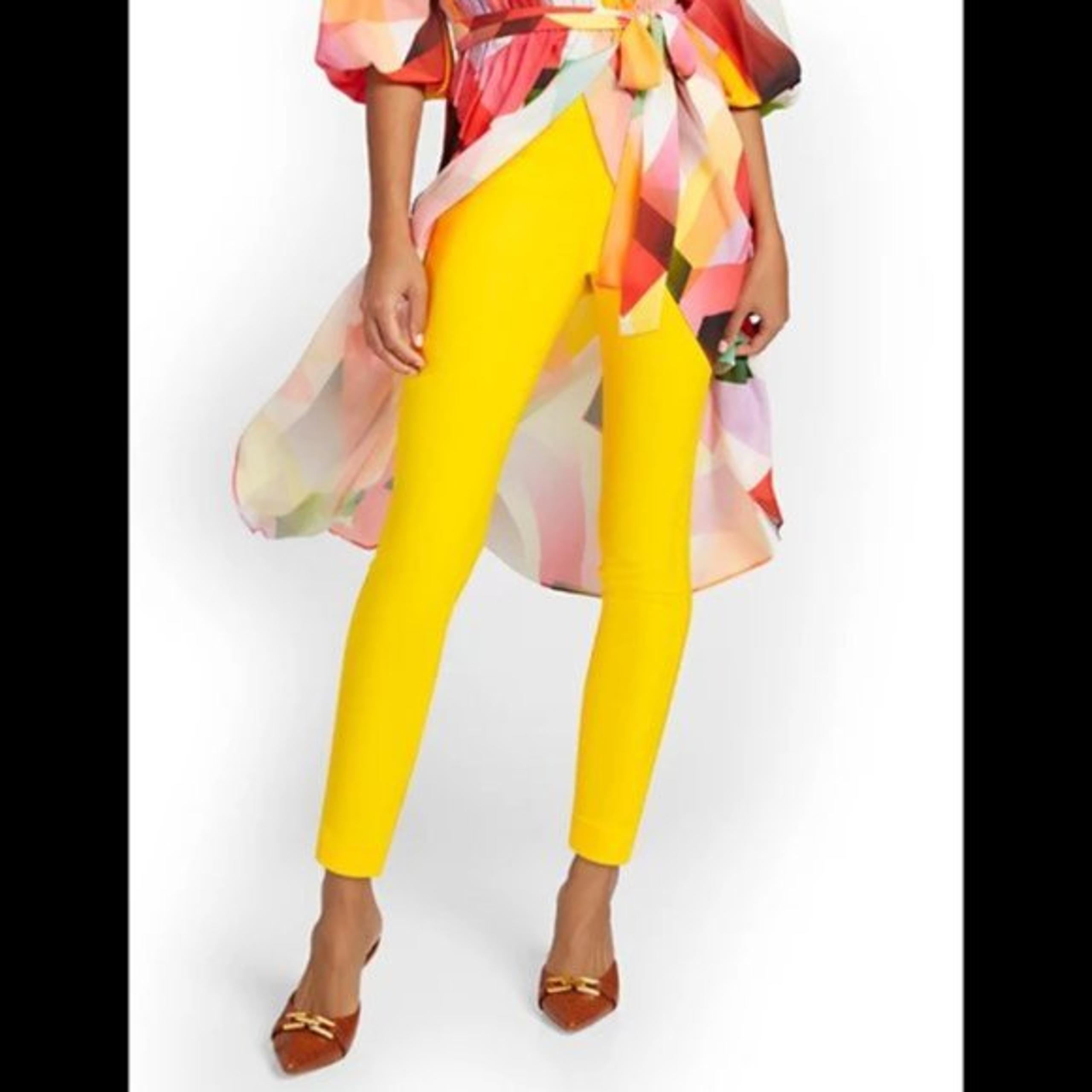 Ultra Chic Vintage Cigarette Pants in Funky Yellow