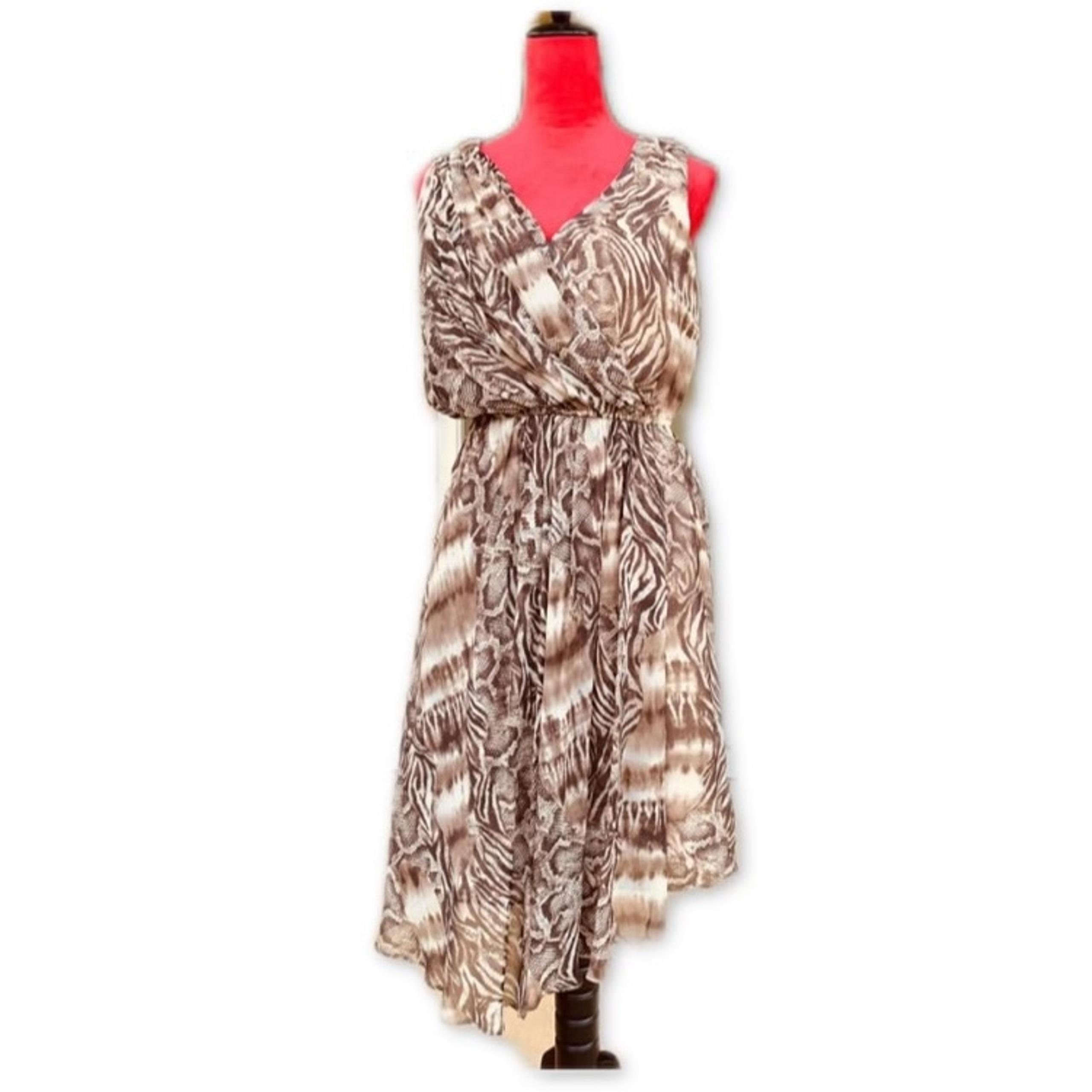 Sandra Darren High Low hem Vintage Dress