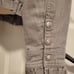 Christine Alexander Gray Denim Jacket with Swarovski Crystals Size Small