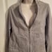 Christine Alexander Gray Denim Jacket with Swarovski Crystals Size Small