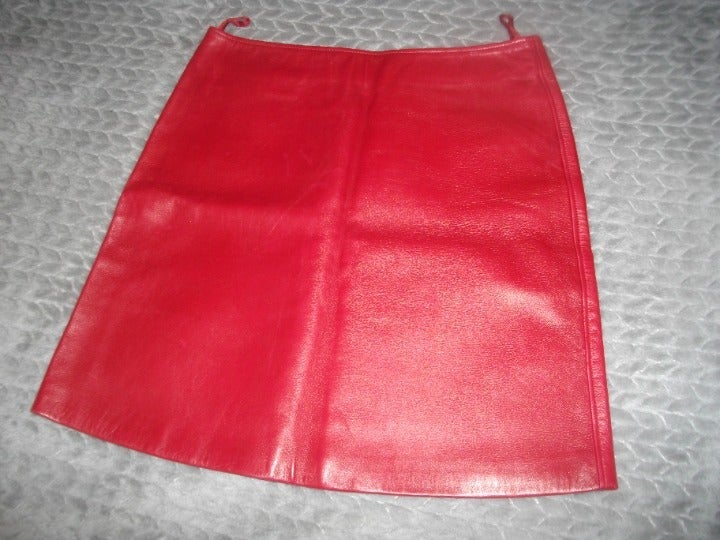 Versace Leather Skirt