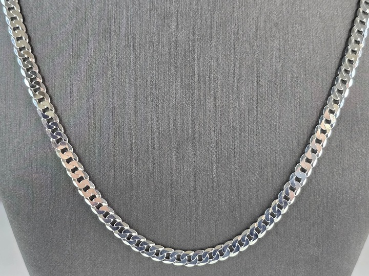 Mens Sterling Silver Chain Link Necklace 20.2g E3193