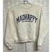 MADHAPPY Local Optimist Group Sweatshirt Size LARGE White Campus Fleece Crewneck