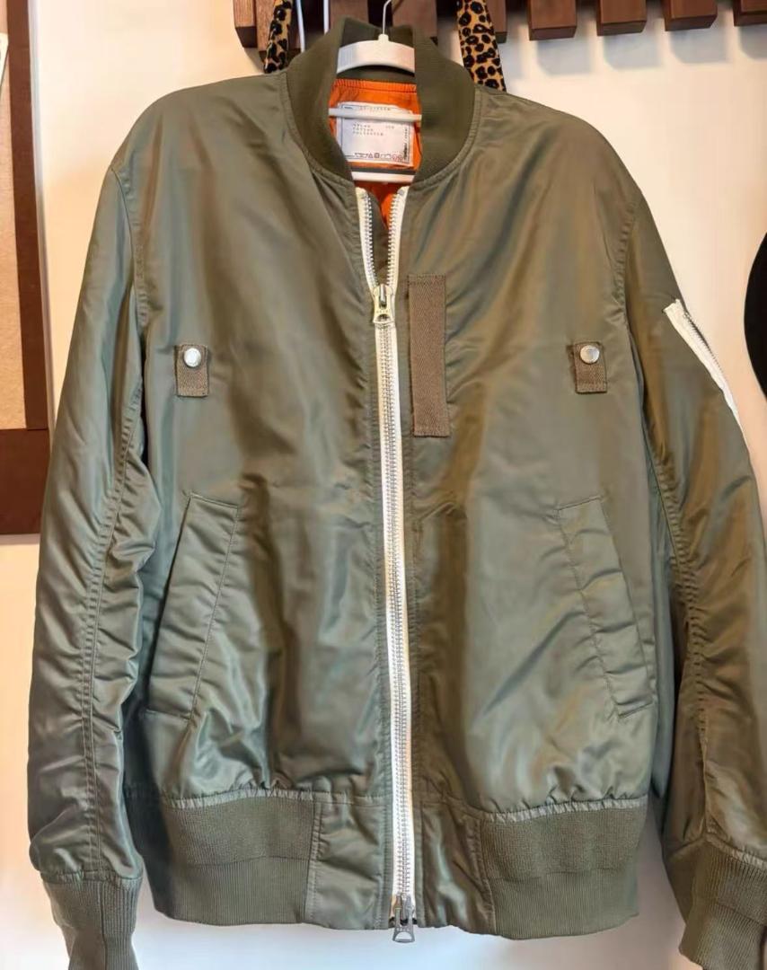 「#期間限定」のおすすめ人気ランキング SACAI 22AW 2 Khaki MA-1 MADSAKI ジャケット・アウター