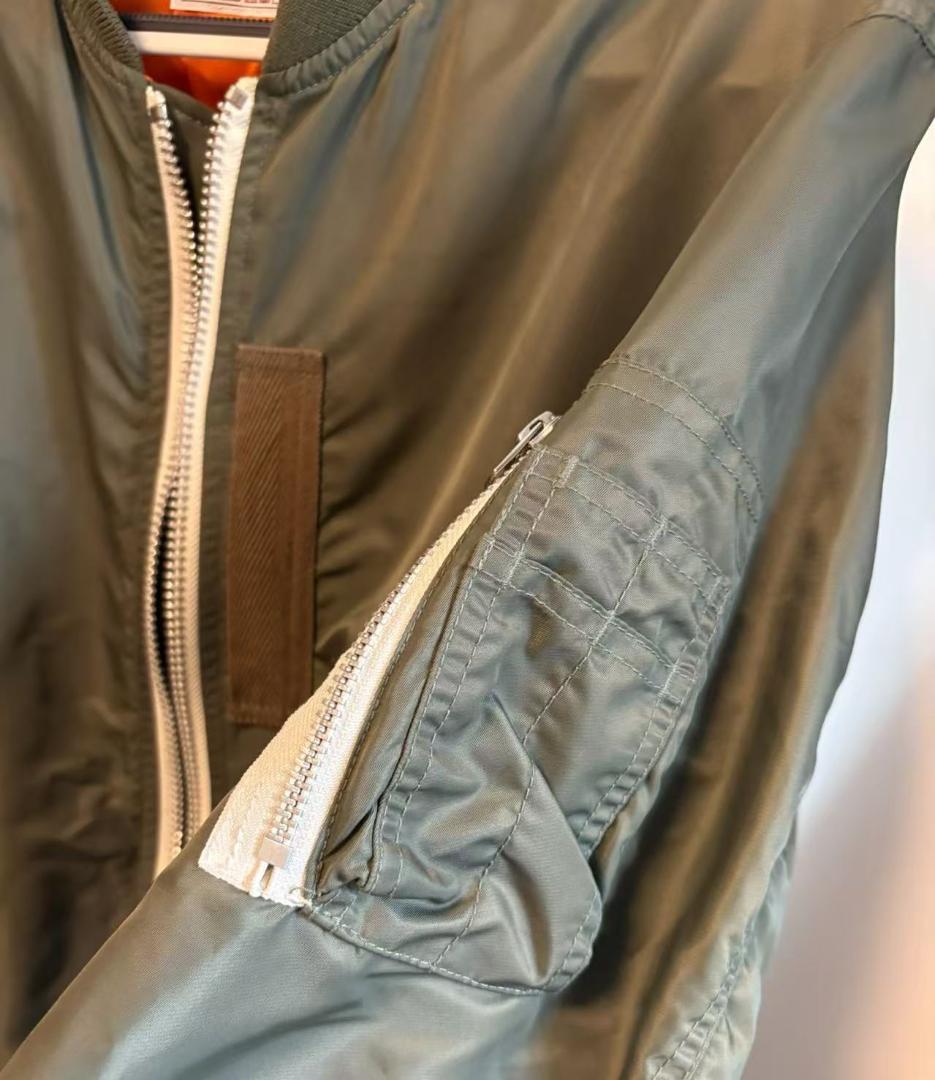 SACAI 22AW MADSAKI MA-1 Khaki 2