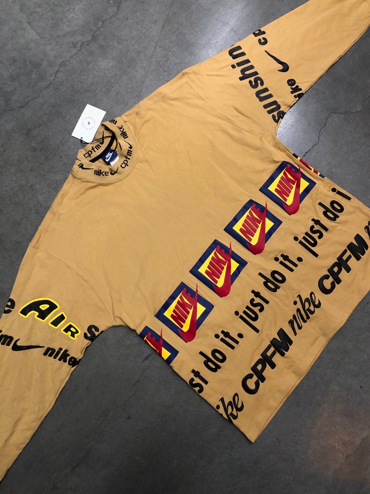 Nike x Cactus Plant Flea Market LS Shirt Mustard Yellow Mens