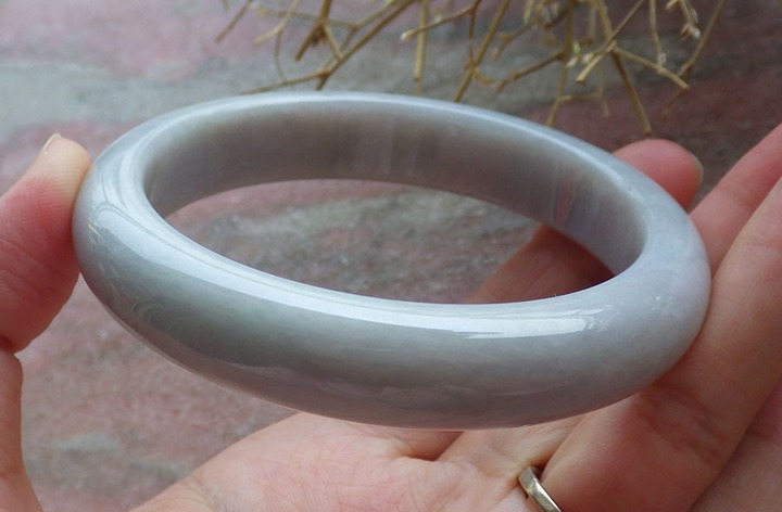 Certified Natural Myanmar Burma Grade A JADE Jadeite Circle Bangle Bracelet 58mm