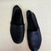 BCBGeneration Black Leather Sz. 9.5 Hand Tooled Slipon Loafers