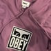 Obey Men's White and Purple Hoodie