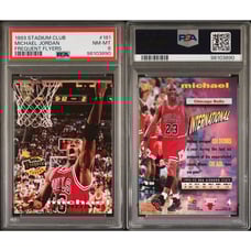 1993 Stadium Club Michael Jordan #181 PSA 8 NM-MT Near Mint Basketball Card