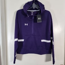 Under Armour Storm Women's Jacket Hoodie Fleece + Full Zip Crop Fit L