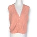 Vintage Sunbelt Sweater Vest Pink Pointelle Knit Scalloped Vneck Cottagecore