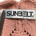 Vintage Sunbelt Sweater Vest Pink Pointelle Knit Scalloped Vneck Cottagecore