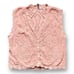 Vintage Sunbelt Sweater Vest Pink Pointelle Knit Scalloped Vneck Cottagecore